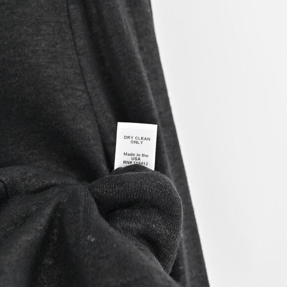 MONROW Jacket Womens Size M Black Linen‎ Moto Asymmetrical Zip Front Rocker Chic - Picture 9 of 12